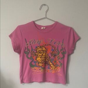 Pink Tiger Graphic Tee Urban Outfitters
